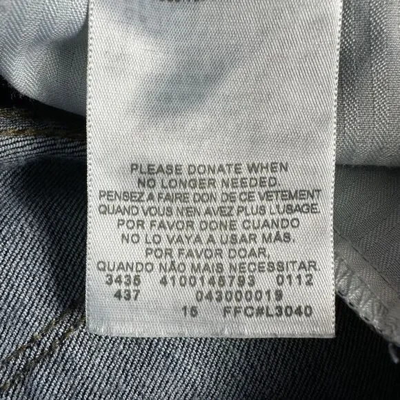 Levi's BOLD CURVE BOOT CUT Sz 10/30 Long Blue Mid Rise Jeans Denim Pants 28X33.5 - Picture 12 of 13